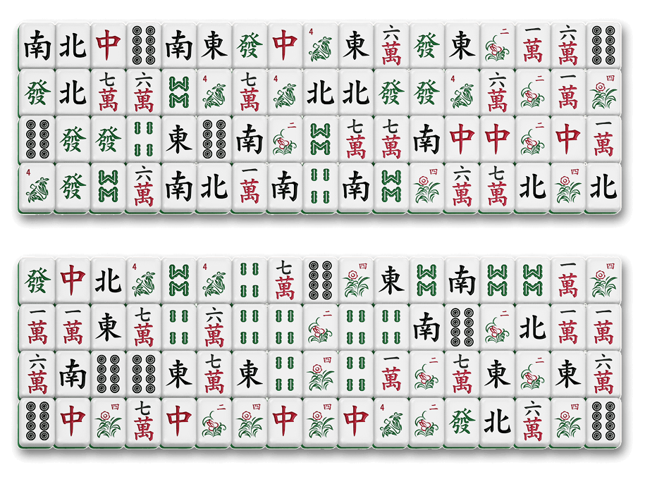 Podgląd układu Mahjong Connect Poziome bloki.