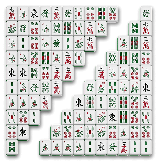 Mahjong Connect Diagonal layout preview.
