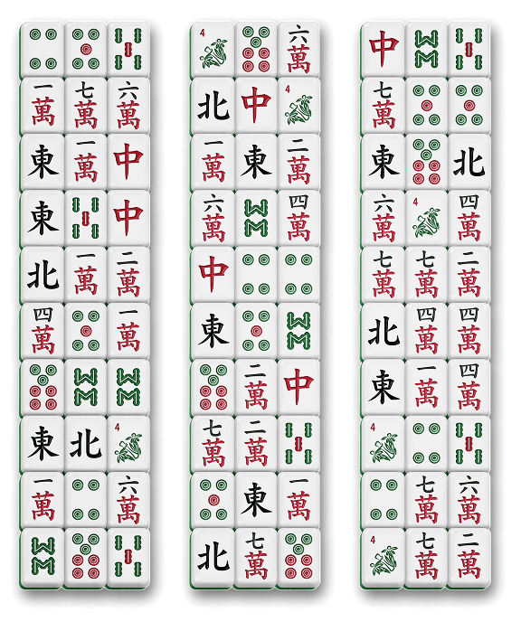 Mahjong Connect Gravity Three Columns layout preview.