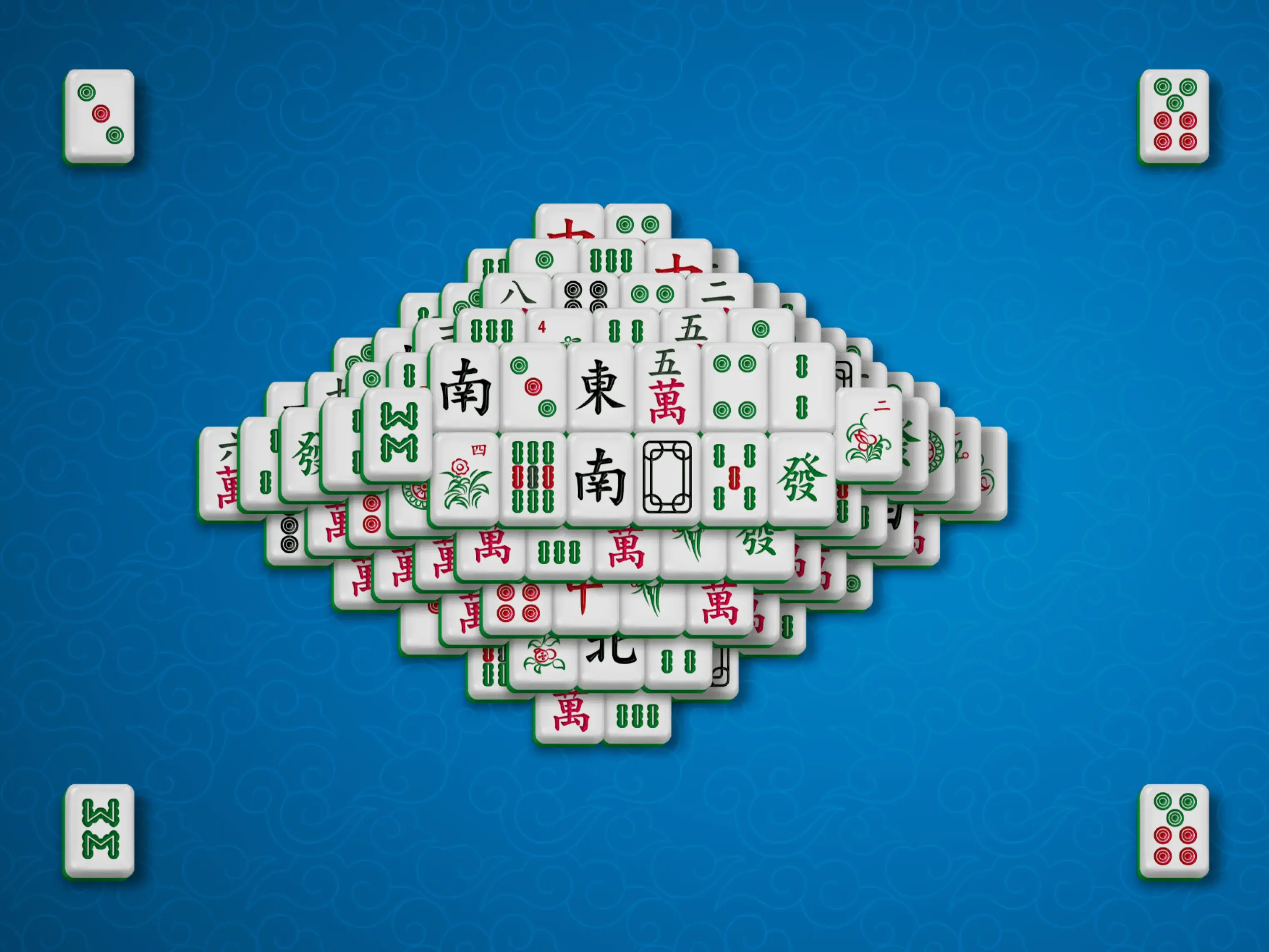 Gameplay of free online game mahjong Big Mountain