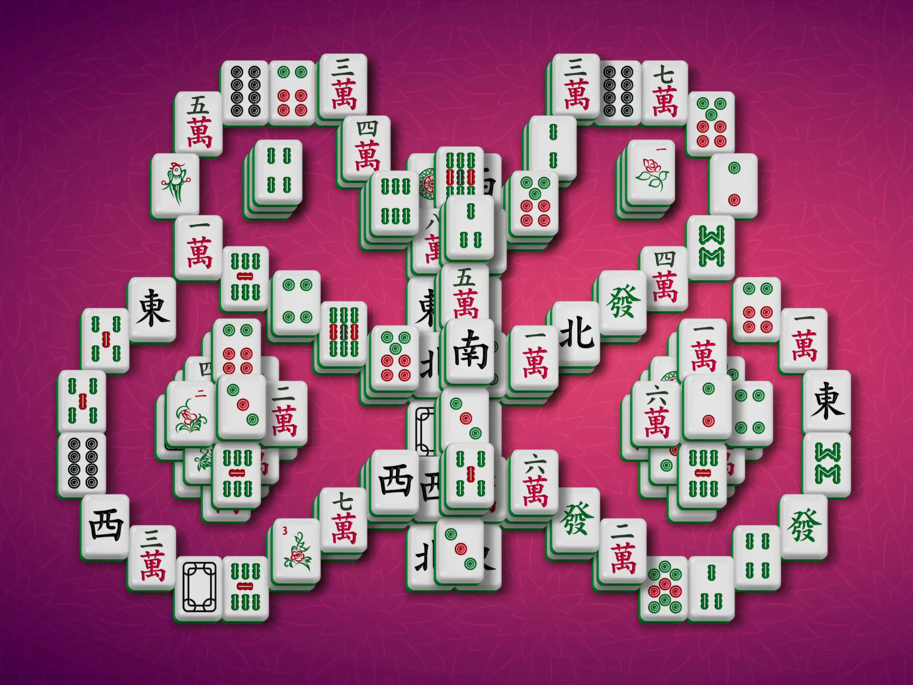 Gameplay dari permainan online gratis mahjong Kupu-kupu