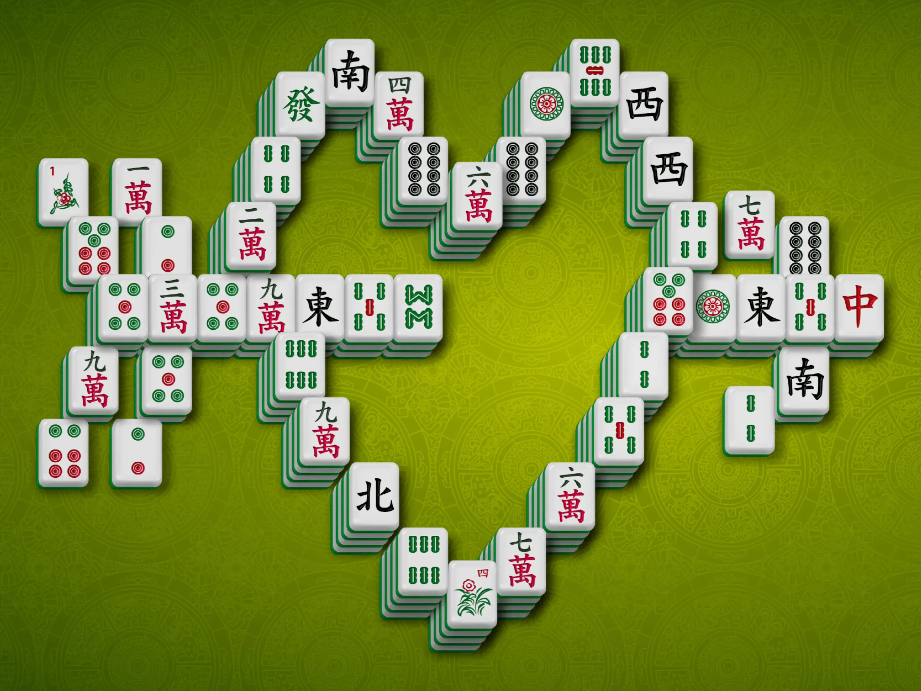 Gameplay des kostenlosen Online-Spiels Mahjong Amors Herz