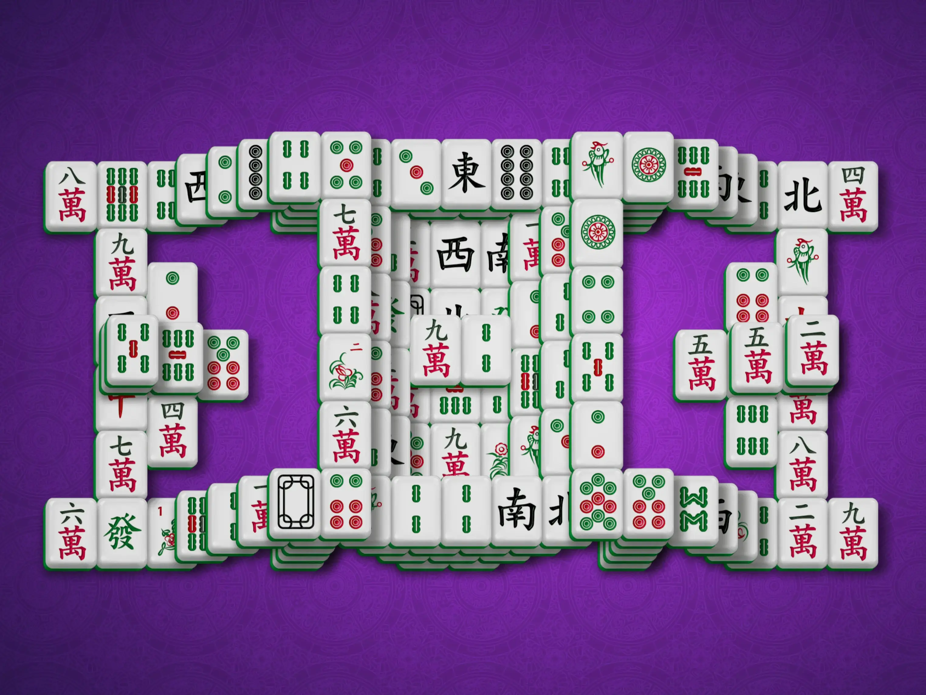 Gameplay dari permainan online gratis mahjong Benteng