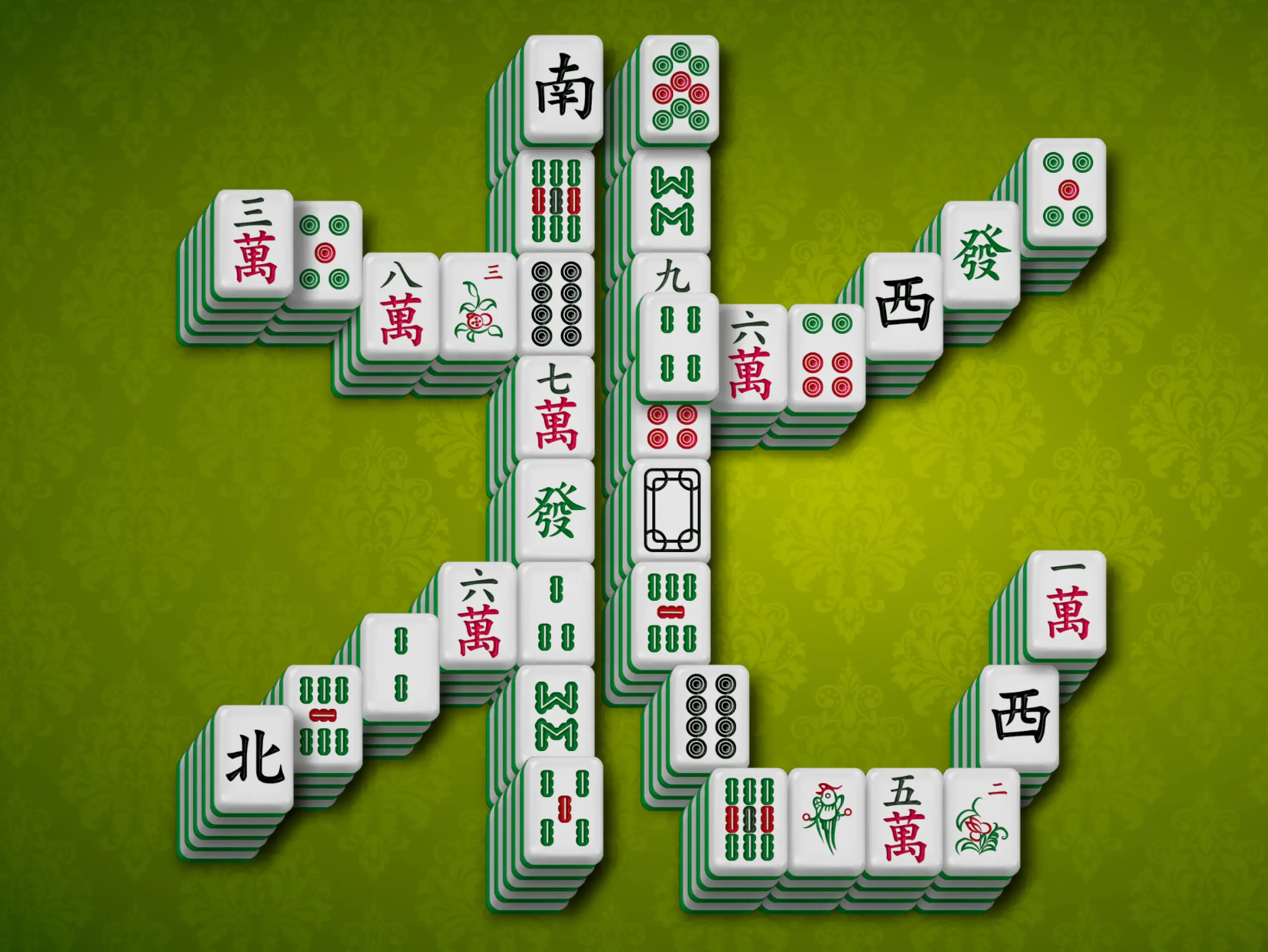 Gameplay des kostenlosen Online-Spiels Mahjong Vier Winde Bei