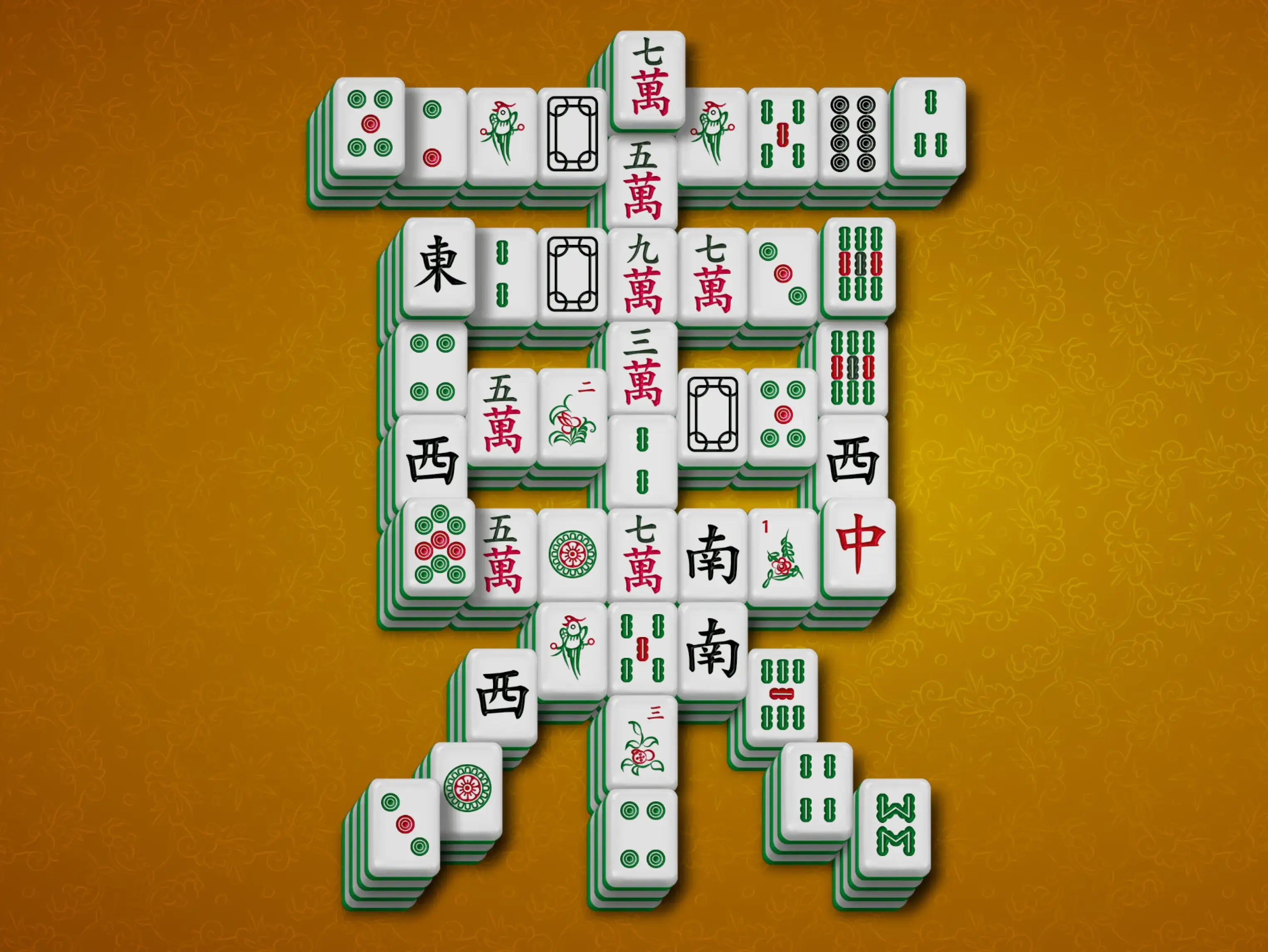 Gameplay des kostenlosen Online-Spiels Mahjong Vier Winde Dong