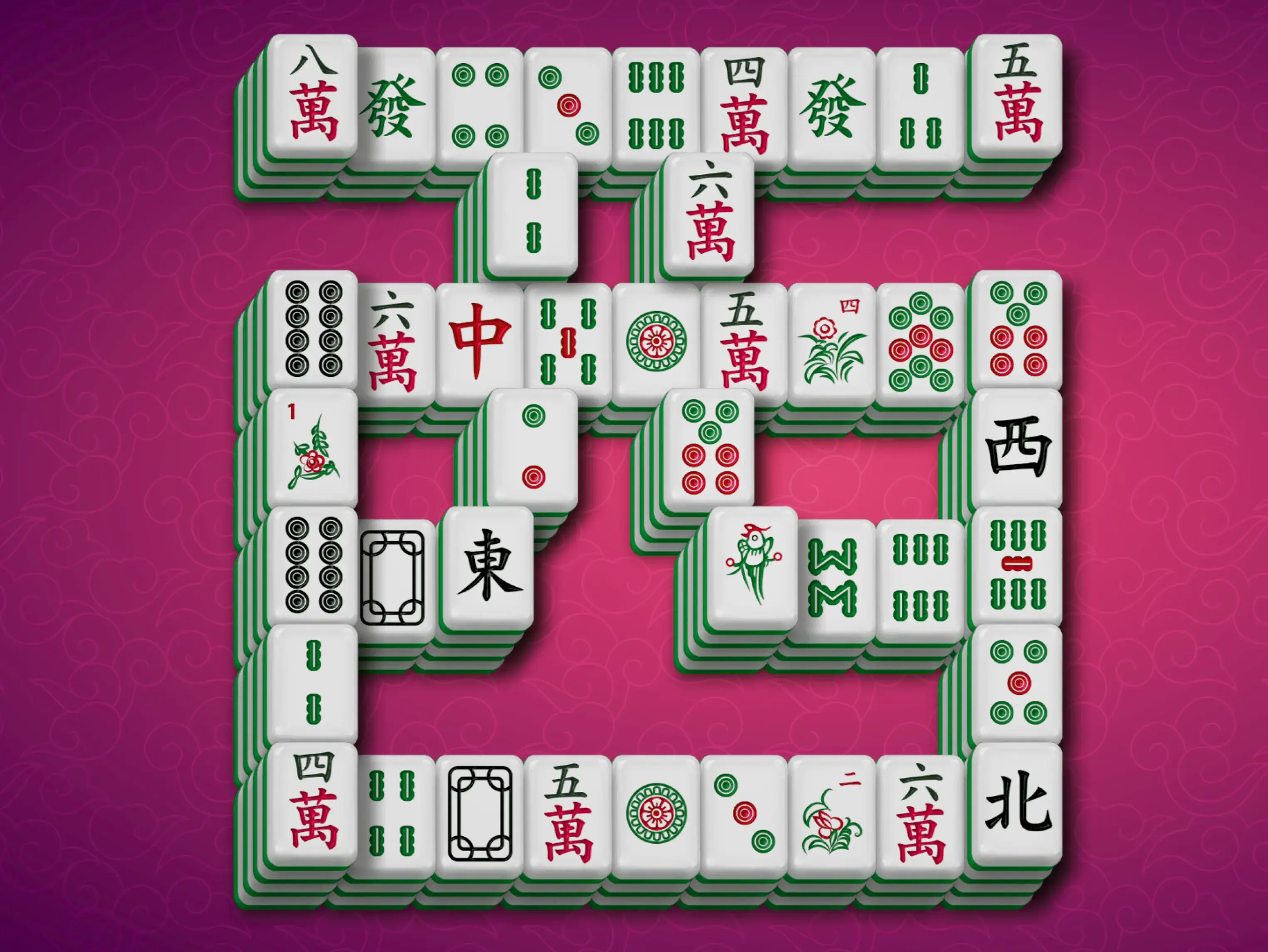 Gameplay des kostenlosen Online-Spiels Mahjong Vier Winde Xi