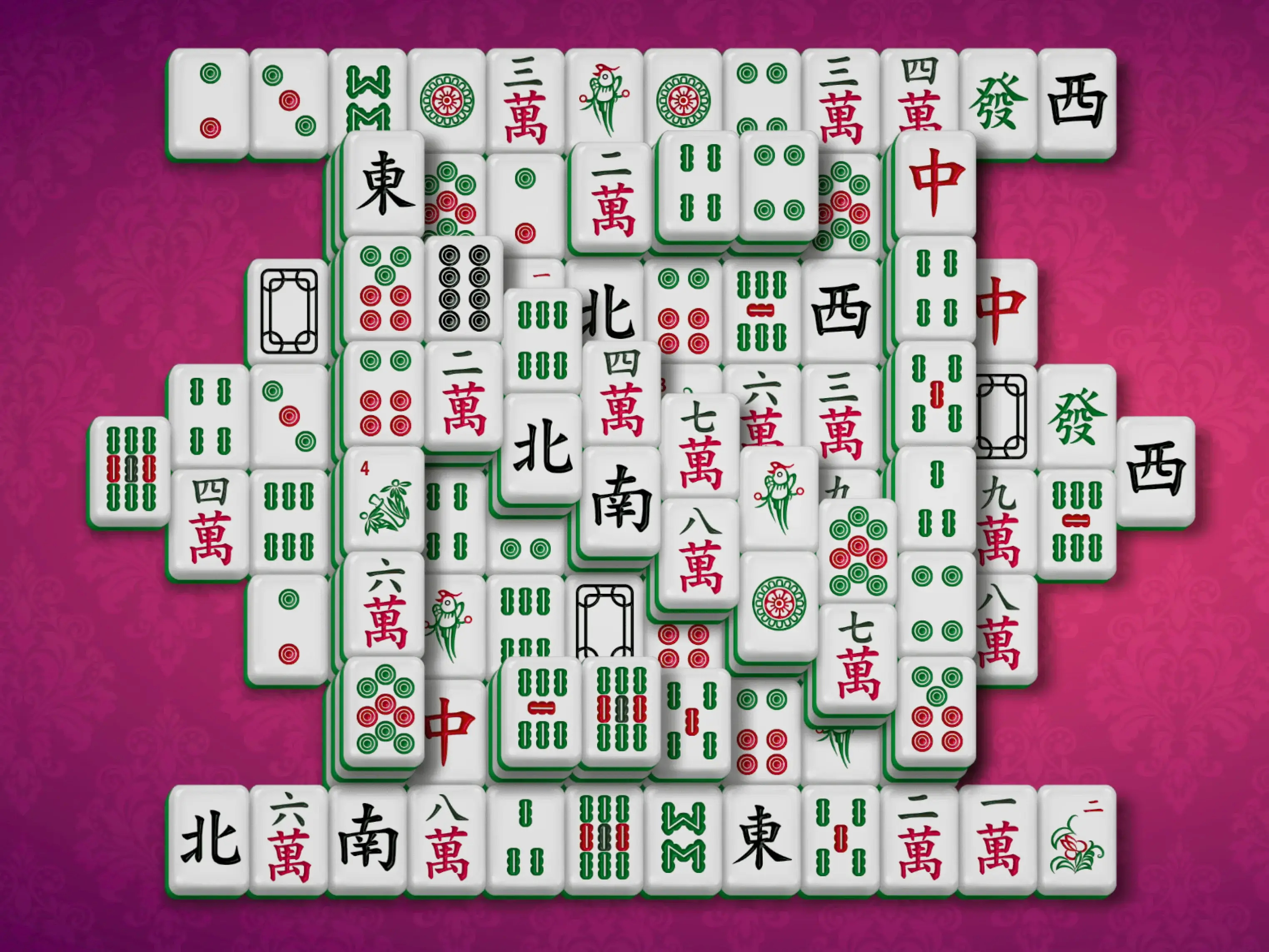 Gameplay des kostenlosen Online-Spiels Mahjong N für Namida traditionell