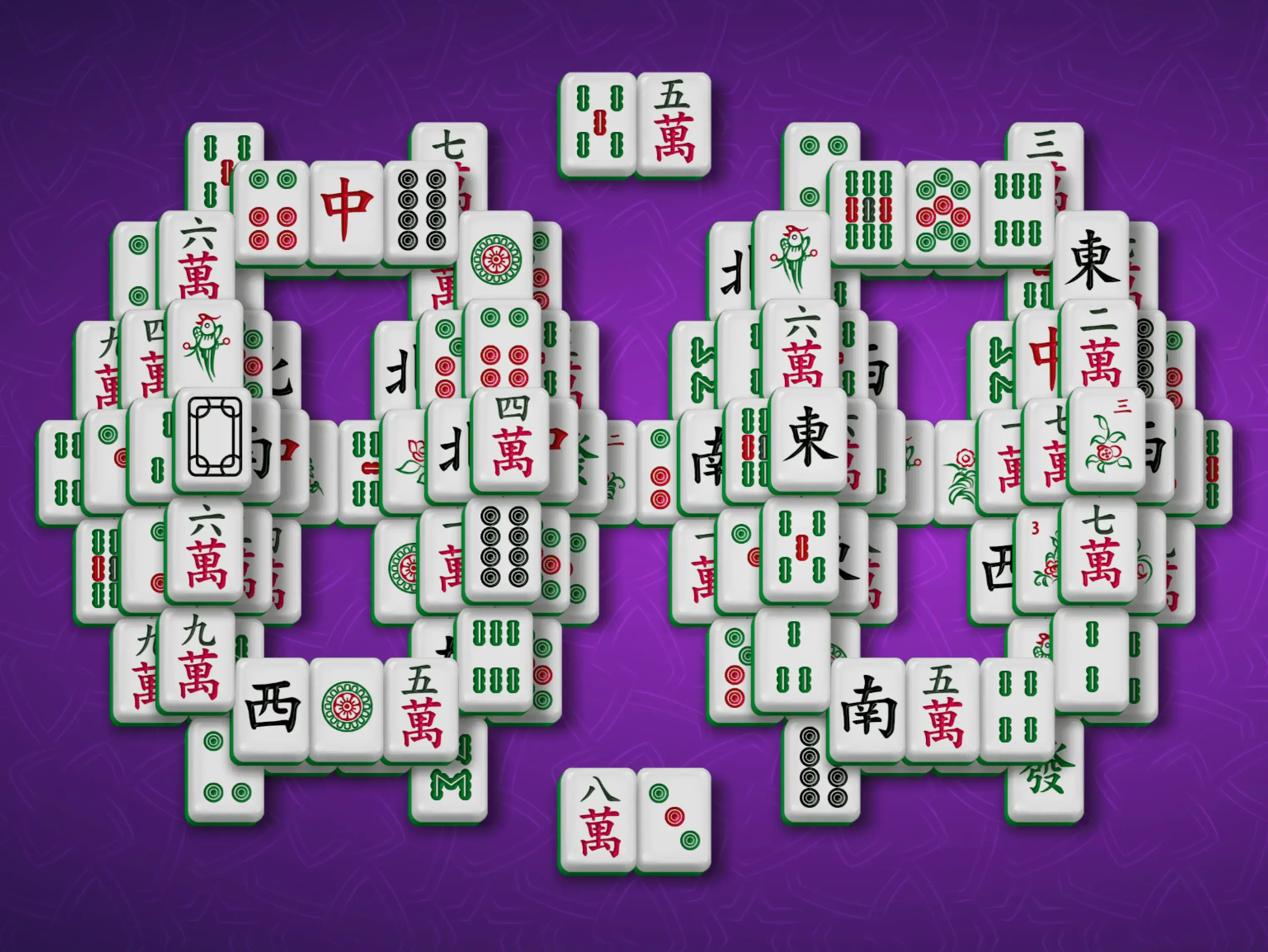 Gameplay des kostenlosen Online-Spiels Mahjong Ringe