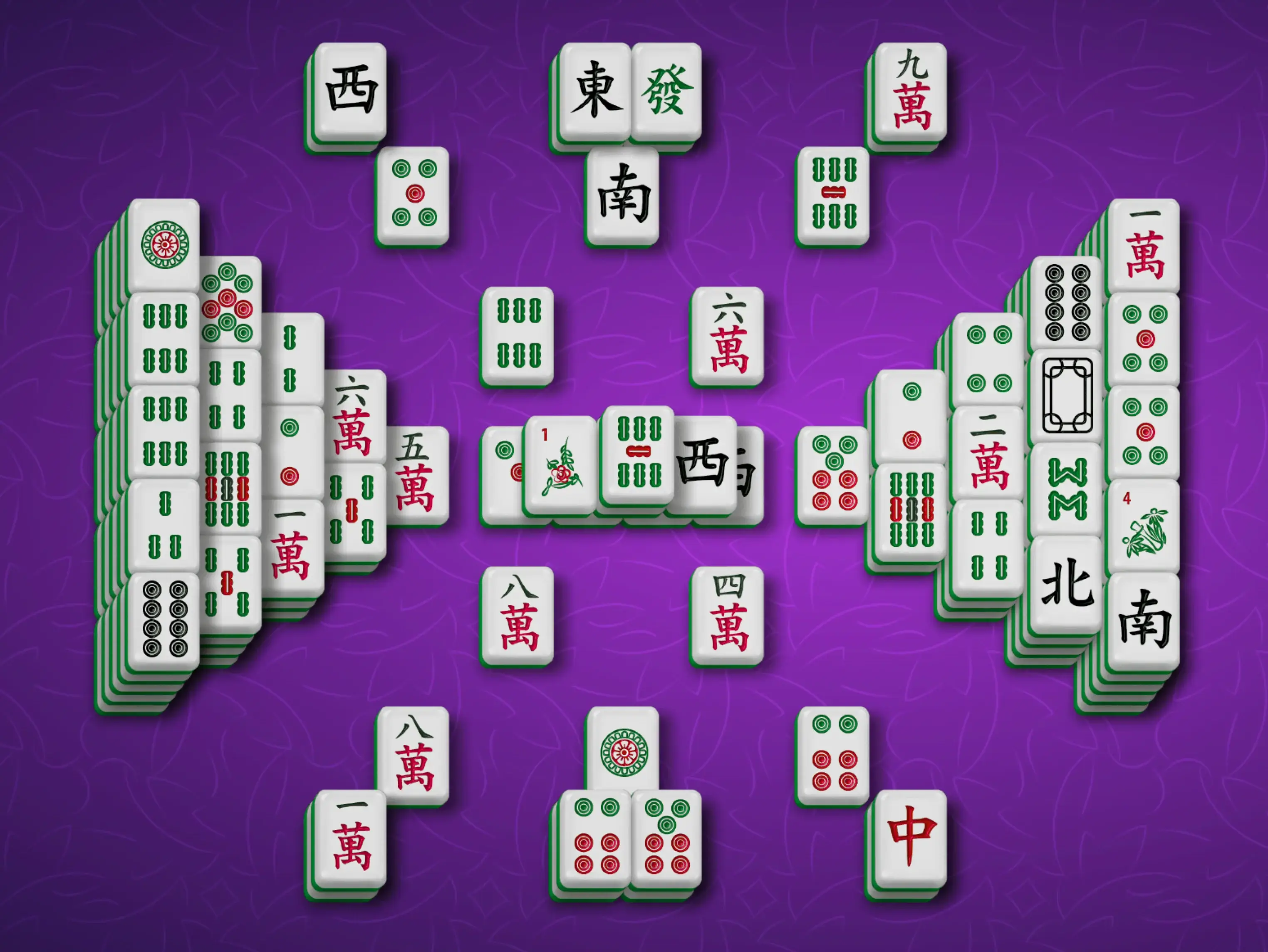 Gameplay des kostenlosen Online-Spiels Mahjong Treppen