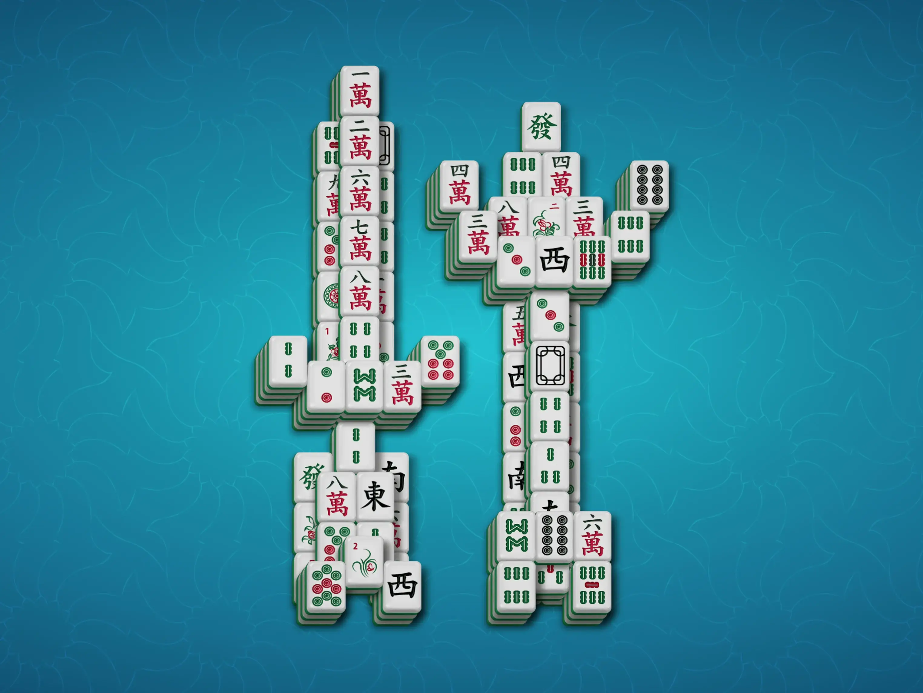 O layout de mahjong Espada e tocha, projetado para aqueles que gostam de estratégias bem planejadas e movimentos calculados.