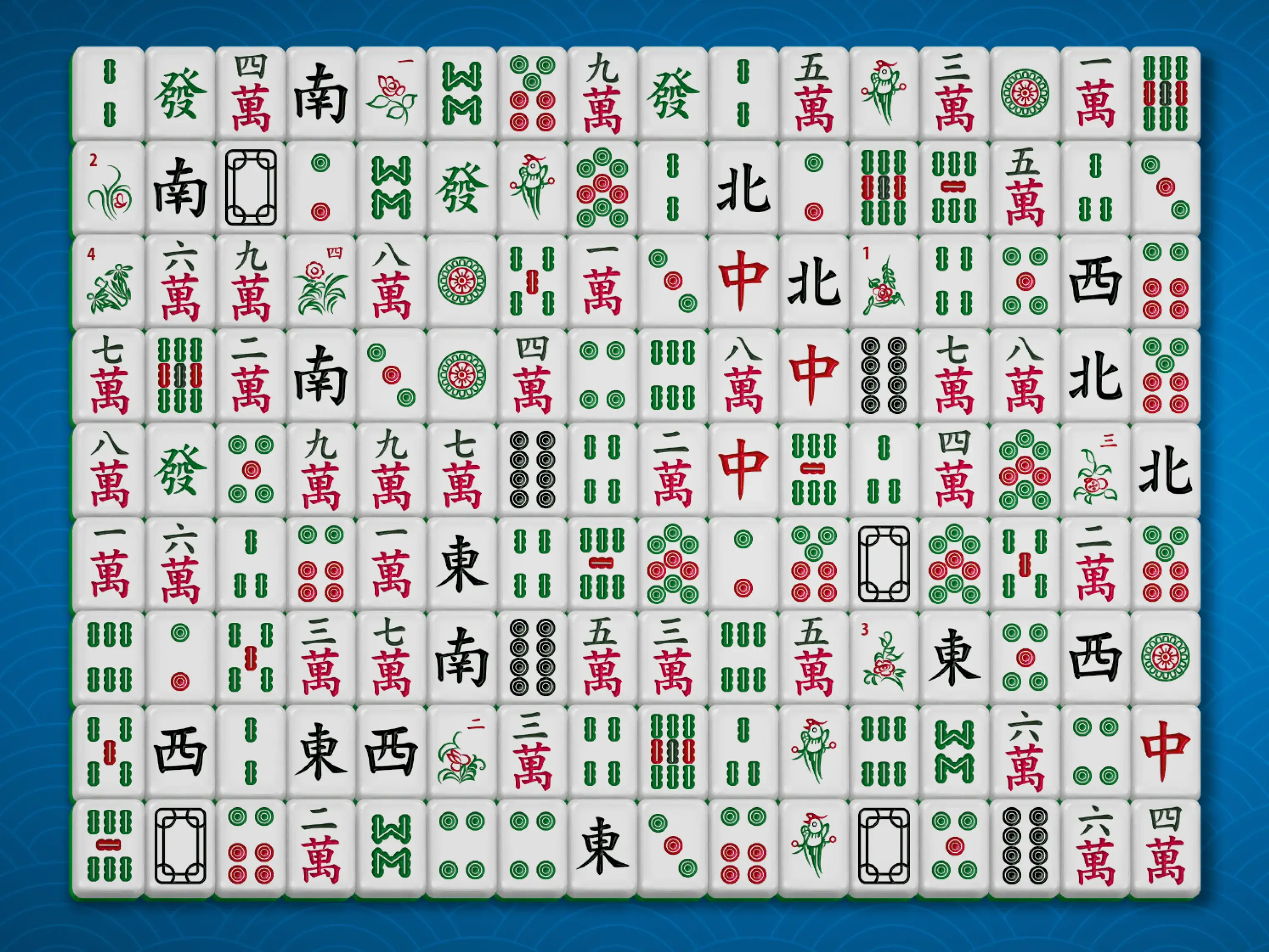 Gameplay des kostenlosen Online-Spiels Mahjong Die große Mauer