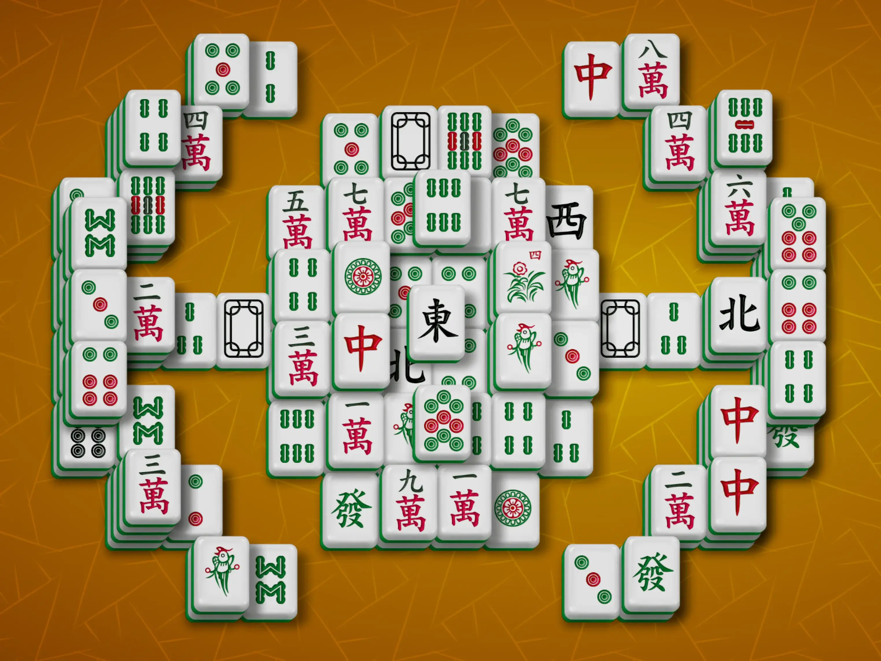 Gameplay des kostenlosen Online-Spiels Mahjong Kachelkrieger