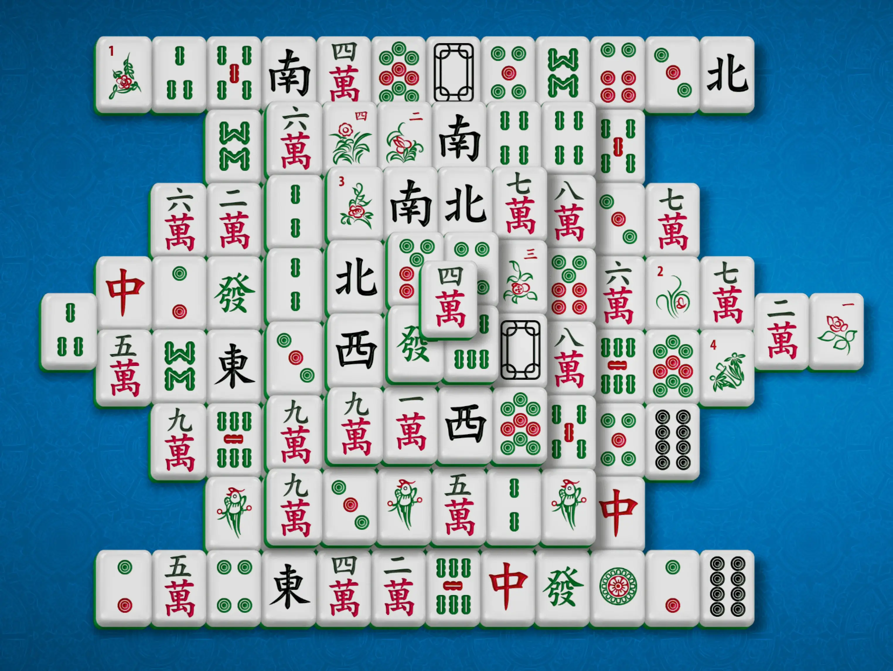 Gameplay des kostenlosen Online-Spiels Mahjong Traditionell