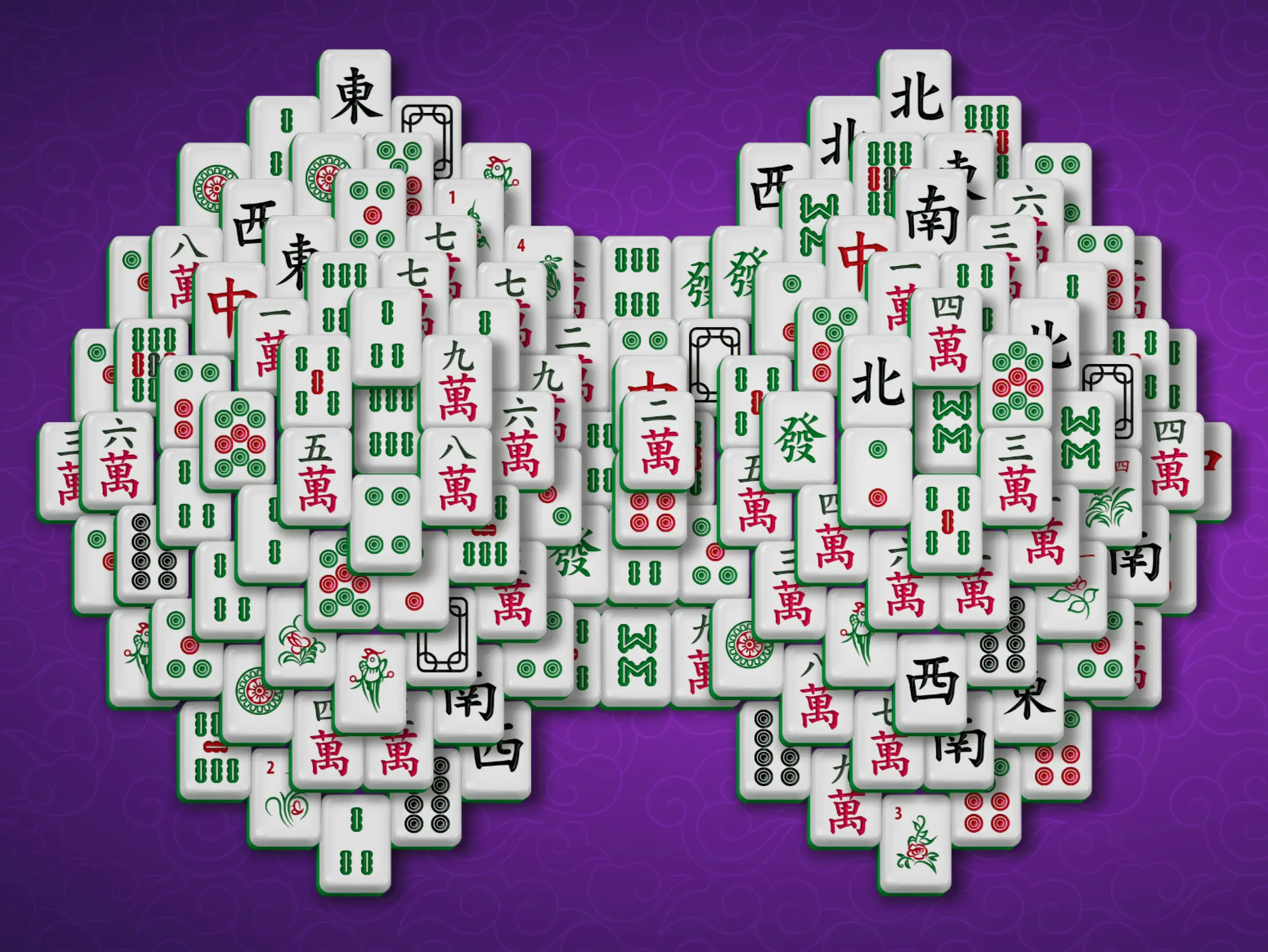 Gameplay des kostenlosen Online-Spiels Mahjong Zwei Kuppeln