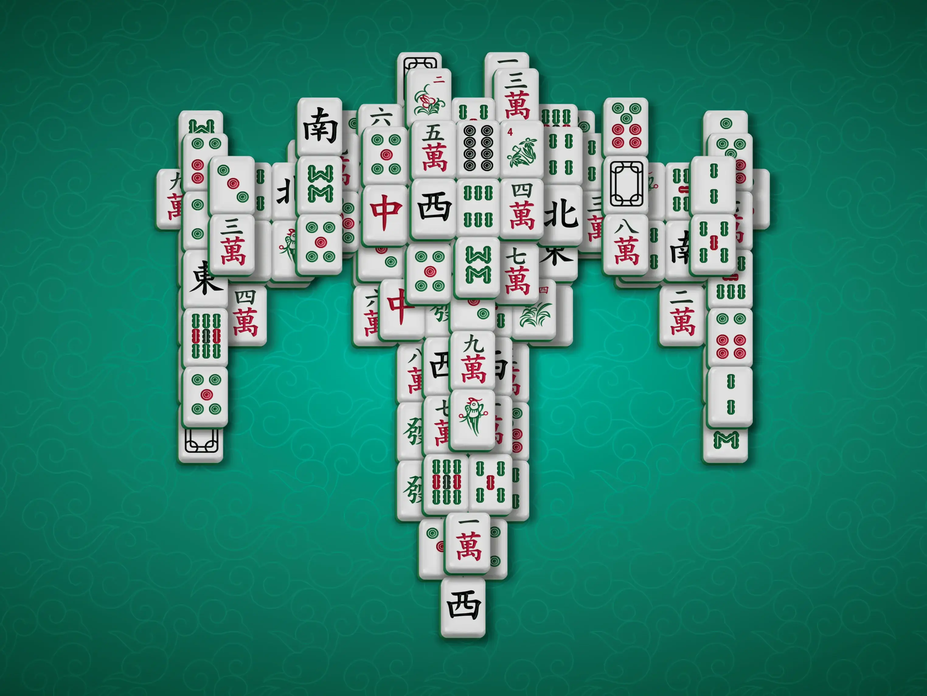 A preview of the mahjong layout X-Wing, suitable for both beginners and experienced players. Enjoy the classic gameplay.